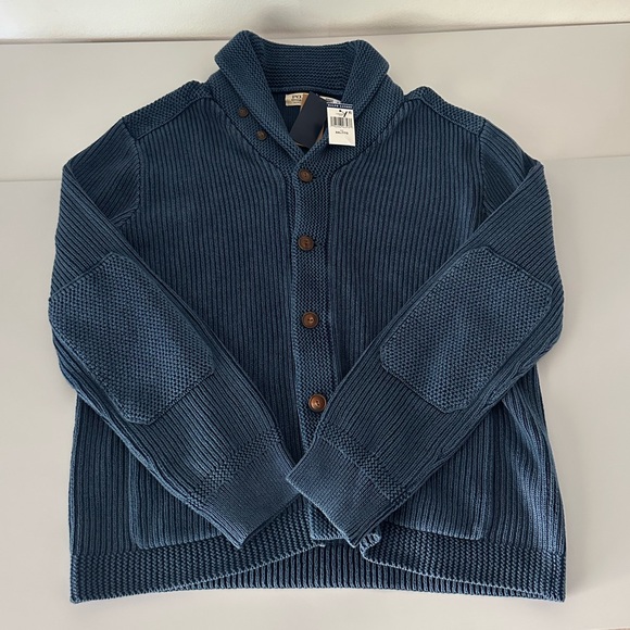 POLO RALPH LAUREN cotton shawl collar cardigan